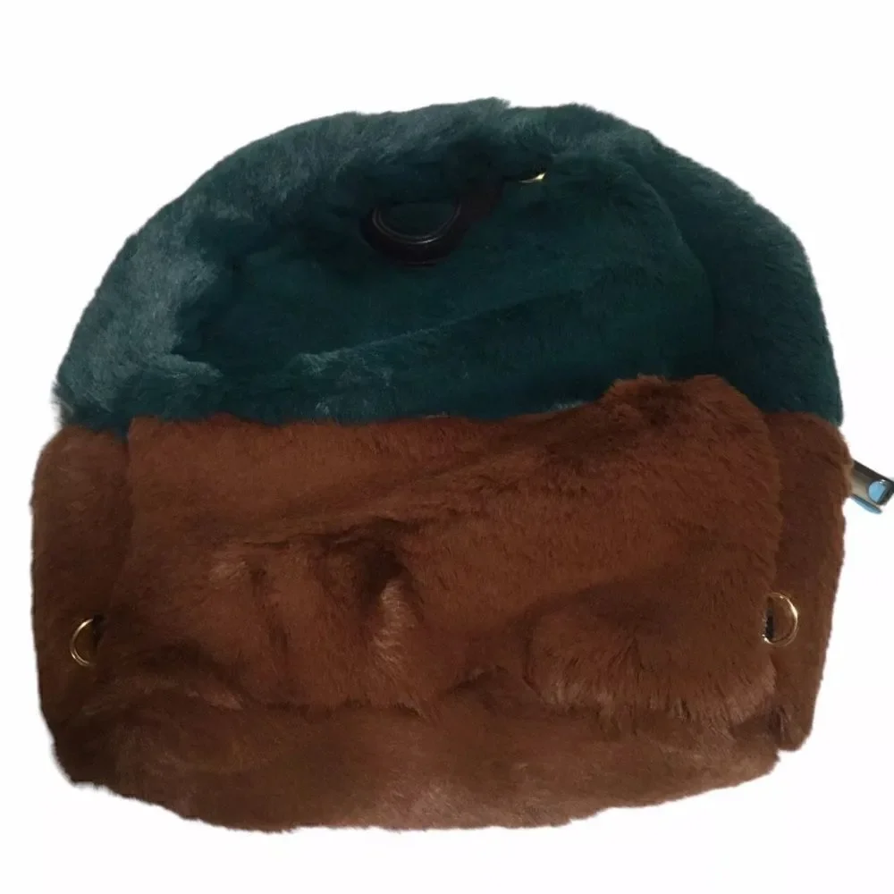 Do Everything in love faux fur back pack NWT